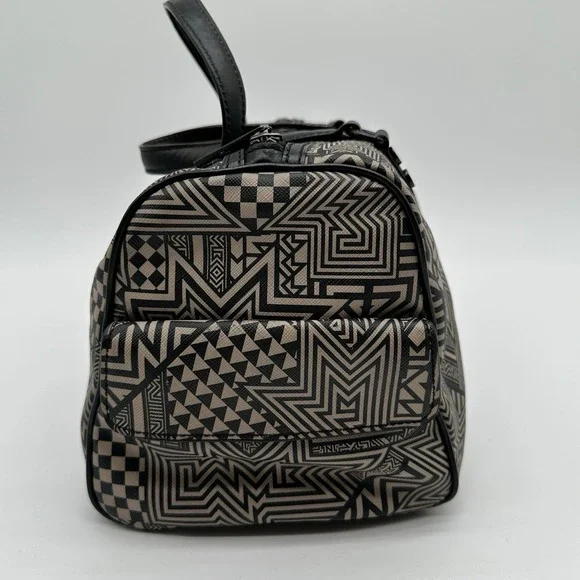 L.A.M.B. Walderston Handbag Black Tribal‎ Geometric Leather Gwen Stefani Y2K NWT - Picture 3 of 12
